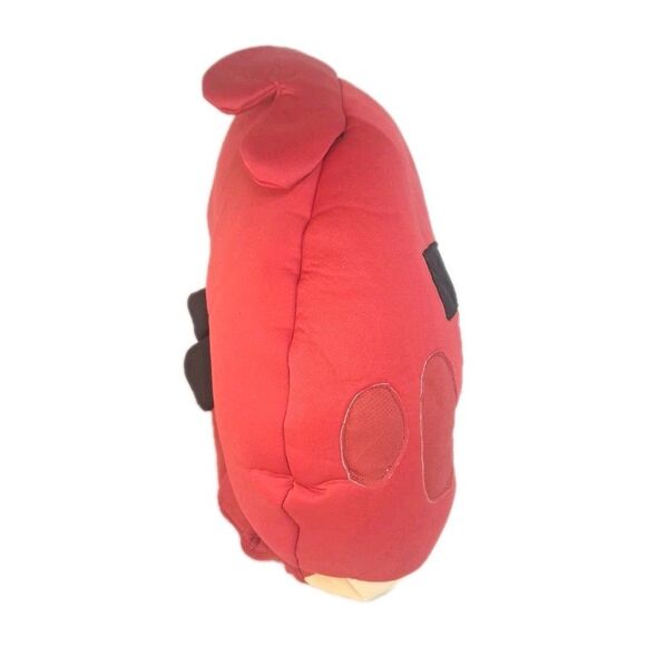 Angry Birds Red Bird Adult Costume Mask PMG 2012 Plush Foam Soft Halloween Large - Picture 3 of 7